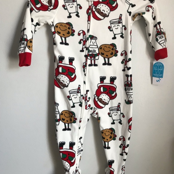 Carter’s Santa fleece footie pajamas - Picture 2 of 5